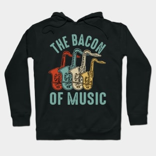 The Bacon of Music Design Saxophone Hoodie